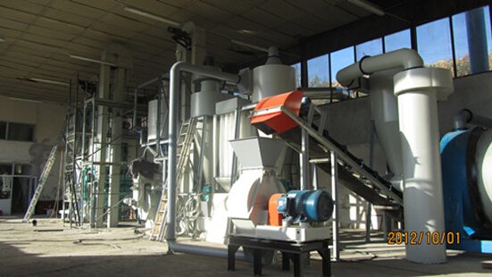 usine de granules de biomasse